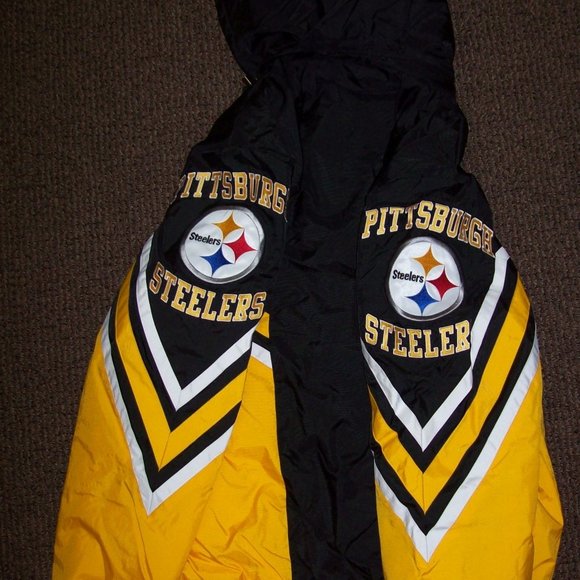 PITTSBURGH STEELERS Hooded Starter Full Zip Jacket S M L XL - Picture 10 of 13